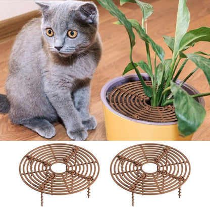 2-pack Waterproof Cuttable Pot Covers, Prevents Pets from Digging, Compatible with Indoor and Outdoor V1188-MS-325-0970