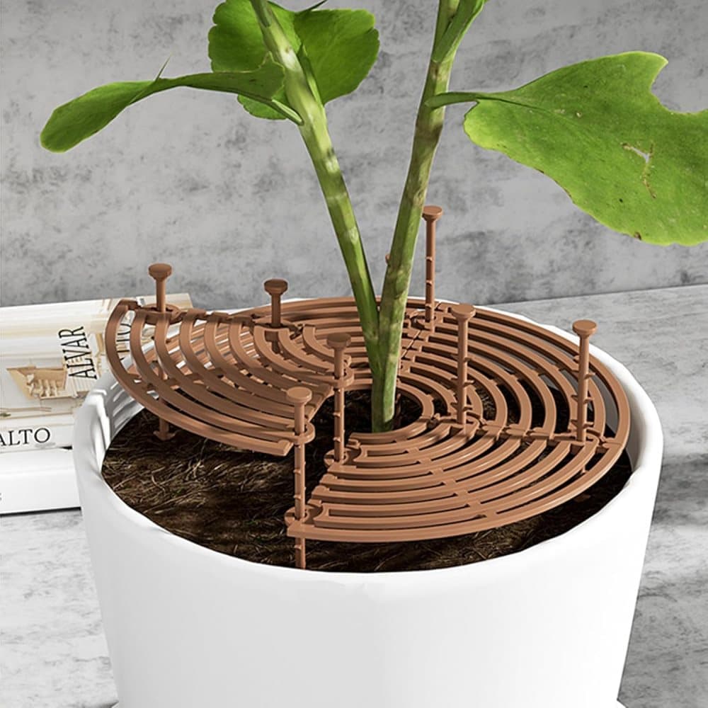 2-pack Brown Pot Covers, Waterproof and Cuttable, Prevents Pets from Digging, Compatible with Indoor and V1188-MS-325-0971
