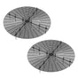 2-Pack Waterproof Cuttable Pot Covers for Indoor and Outdoor Gardens, Prevents Pets from Digging, Black, L V1188-MS-325-0973