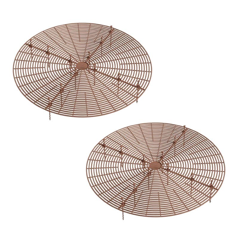 2-Pack Waterproof Cuttable Pot Covers, Prevents Pets from Digging, for Indoor and Outdoor Gardens, L, Brown V1188-MS-325-0974