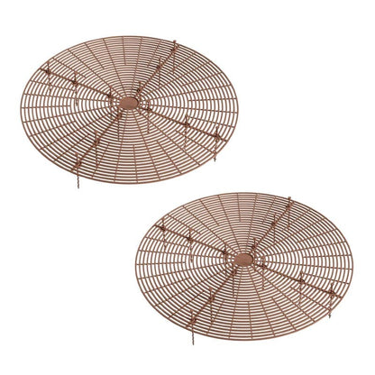 2-Pack Waterproof Cuttable Pot Covers, Prevents Pets from Digging, for Indoor and Outdoor Gardens, L, Brown V1188-MS-325-0974