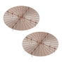 2-Pack Waterproof Cuttable Pot Covers, Prevents Pets from Digging, for Indoor and Outdoor Gardens, L, Brown V1188-MS-325-0974
