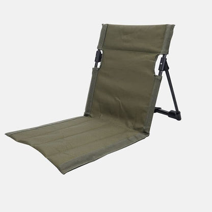 Foldable Beach Chair with Storage Bag, Collapsible Sun Lounger, Padded Lightweight Camping Chair, Green V1188-MS-325-0975
