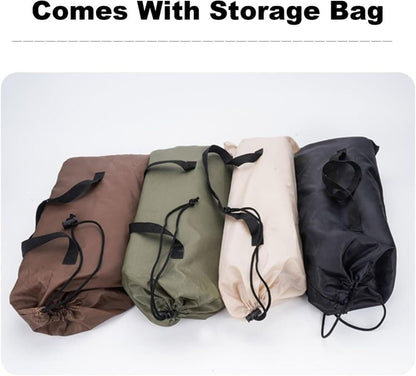 Foldable Beach Chair with Storage Bag, Collapsible Sun Lounger, Lightweight Camping Chair, Brown V1188-MS-325-0976