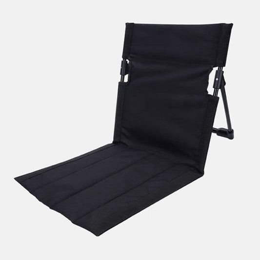 Foldable Beach Chair with Storage Bag, Collapsible Sun Lounger, Lightweight Camping Chair, Black V1188-MS-325-0978