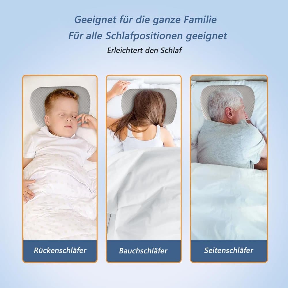 Microfiber Pillow with Ear Holes for Side Sleepers, Comfortable Perforated Design V1188-MS-325-0979