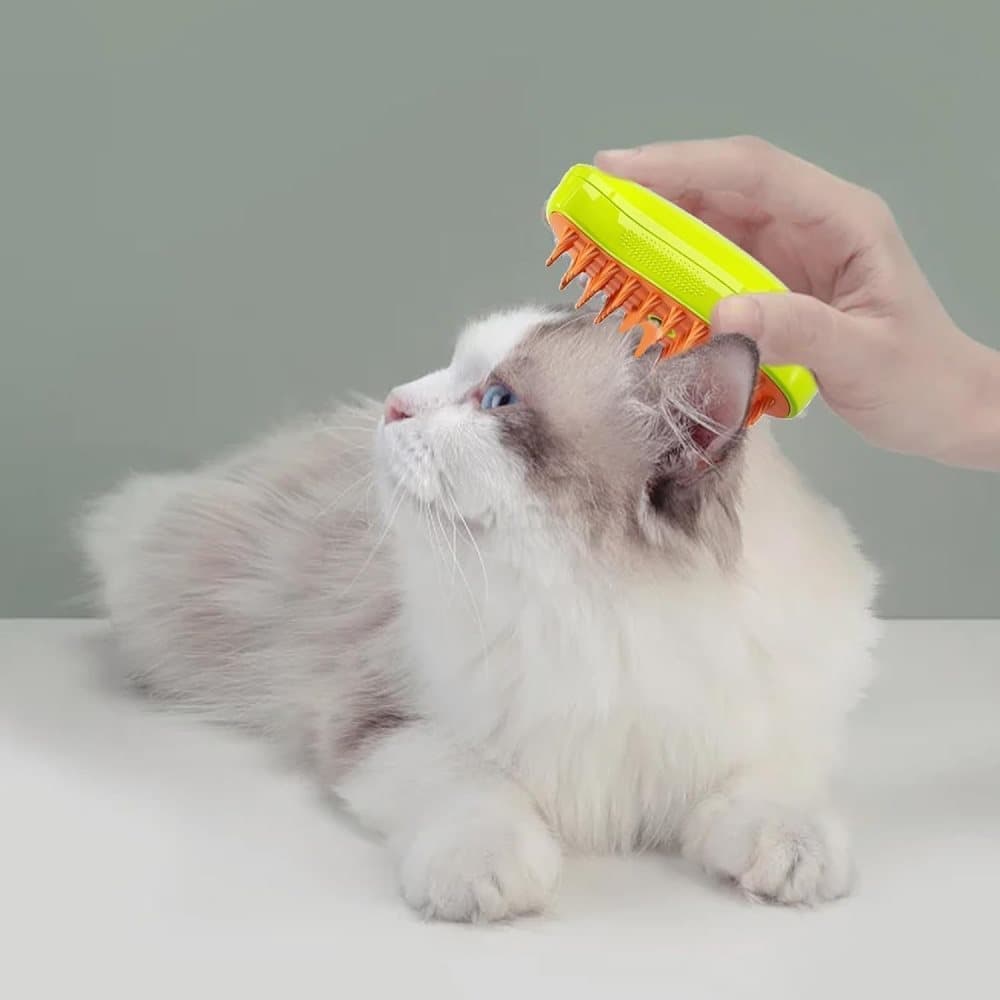 Pet Brush for Cats and Dogs, Yellow, Compatible with All Pets V1188-MS-325-0983