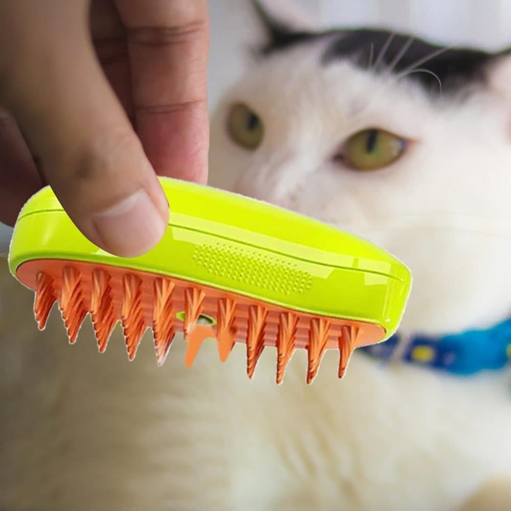 Pet Brush for Cats and Dogs, Yellow, Compatible with All Pets V1188-MS-325-0983
