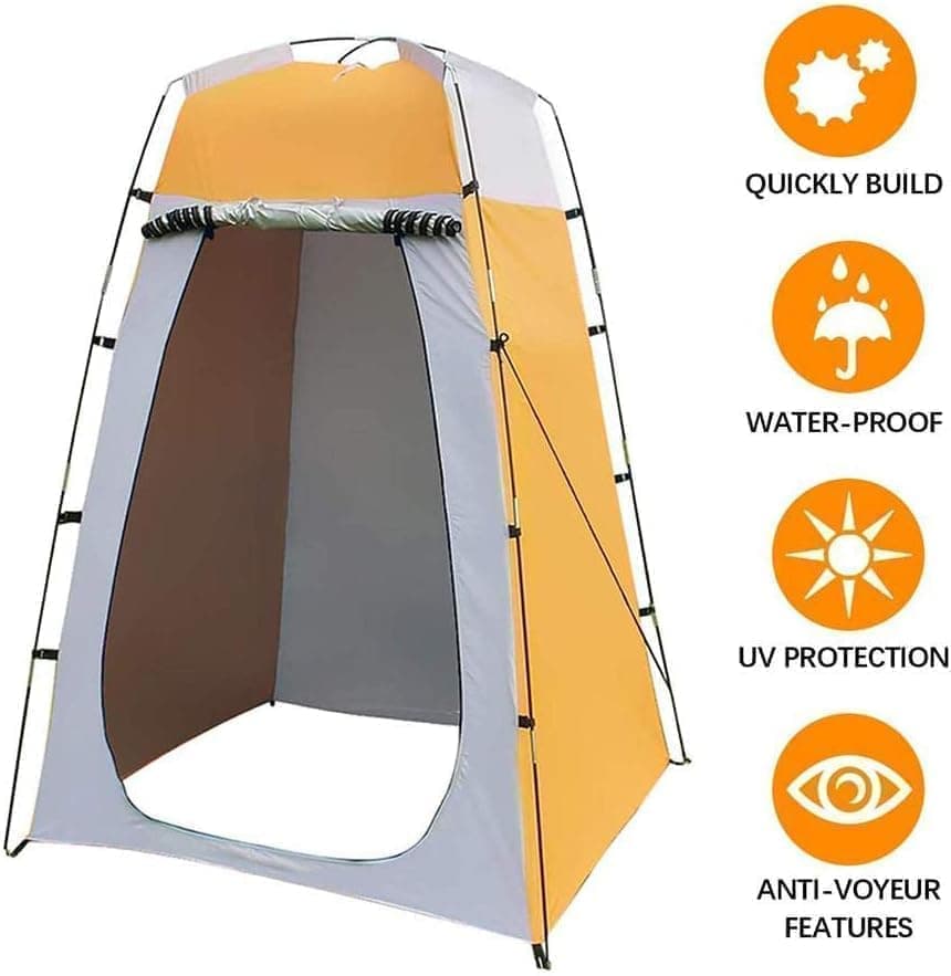 Pop-up Tent Changing Room 120x120x190 cm, Foldable Outdoor Camping Shelter with Inner Pocket, Multicolored V1188-MS-325-0986