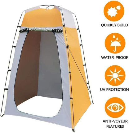 Pop-up Tent Changing Room 120x120x190 cm, Foldable Outdoor Camping Shelter with Inner Pocket, Multicolored V1188-MS-325-0986