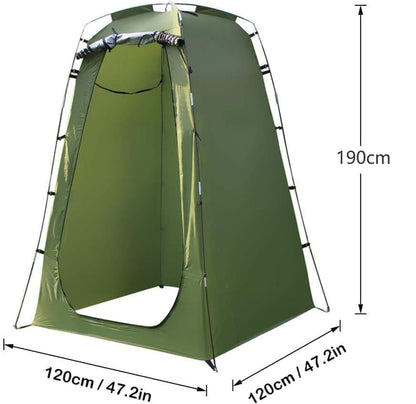 Pop-up Tent Changing Room 120x120x190 cm, Foldable Outdoor Camping Shelter with Inner Pocket, Multicolored V1188-MS-325-0986