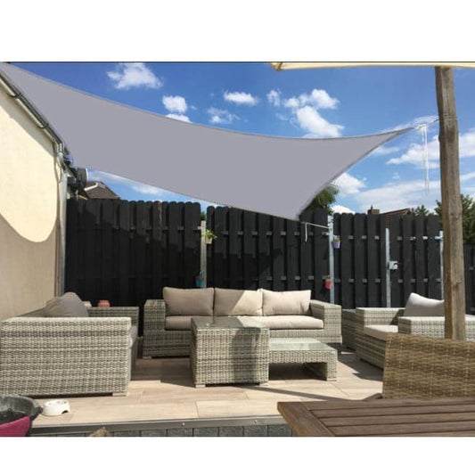 3X4M Sun Sail Waterproof UV Protective Outdoor Shade for Garden Terrace Pool Camping, Gray V1188-MS-325-0994