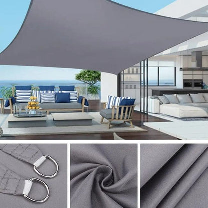 2X3M Waterproof UV-Protective Sun Sail for Outdoor Shade, Gray, 2x3m V1188-MS-325-0997