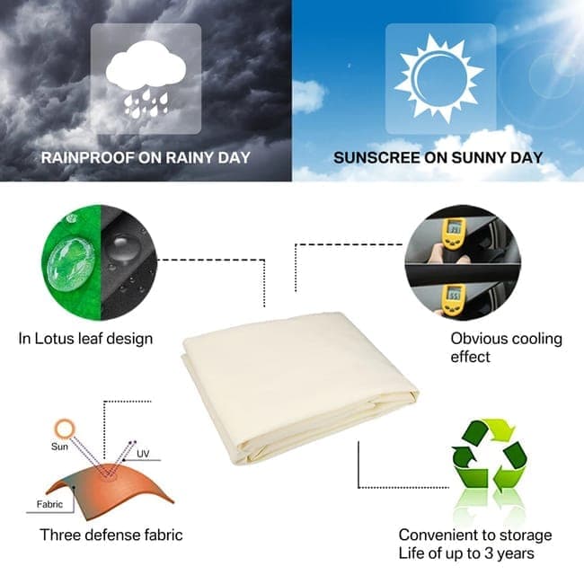 2X3M Waterproof UV-Protective Sun Sail for Outdoor Shade, Gray, 2x3m V1188-MS-325-0997