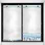 2-Pack Blackout Roller Blinds with Suction Cups, Telescopic Portable Sunshade, Silver, 50x125CM V1188-MS-325-1003