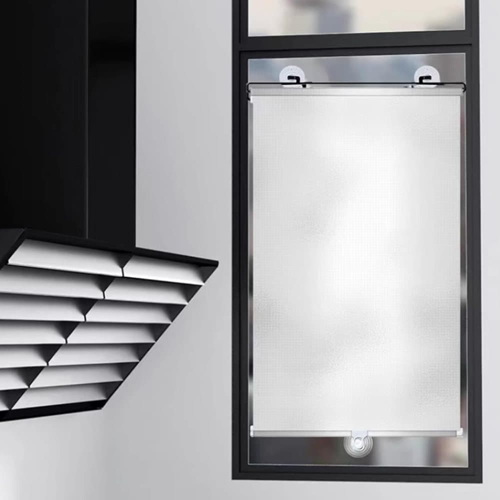 2-Pack Blackout Roller Blinds with Suction Cups, Telescopic Portable Sunshade, Silver, 40x60CM V1188-MS-325-1004