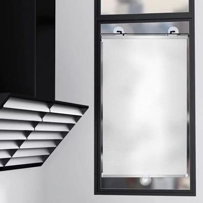 2-Pack Blackout Roller Blinds with Suction Cups, Telescopic Portable Sunshade, Silver, 40x60CM V1188-MS-325-1004