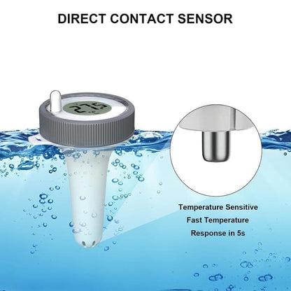 Floating Pool Thermometer Wireless with LED Display IPX8 Water Resistant, for Pool and Spa V1188-MS-325-1007