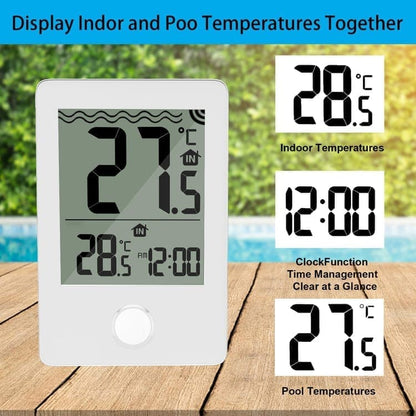 Floating Pool Thermometer Wireless with LED Display IPX8 Water Resistant, for Pool and Spa V1188-MS-325-1007