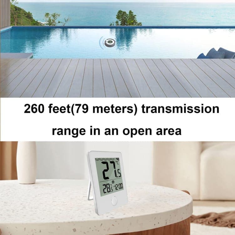 Floating Pool Thermometer Wireless with LED Display IPX8 Water Resistant, for Pool and Spa V1188-MS-325-1007