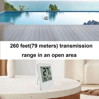 Floating Pool Thermometer Wireless with LED Display IPX8 Water Resistant, for Pool and Spa V1188-MS-325-1007