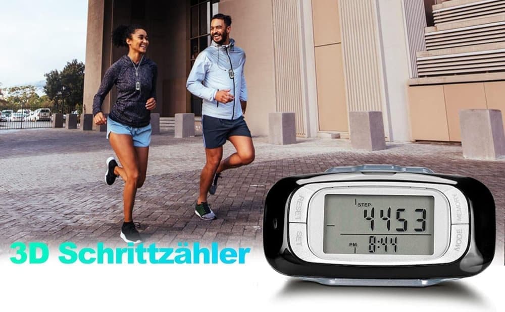 3D Sensor Pedometer, Multifunctional Step Counter for Daily Exercise and Health Tracking V1188-MS-325-1008