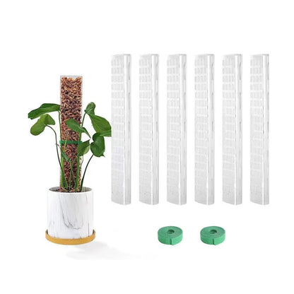 6 pcs Climbing Plant Moss Stakes with Garden Ties, Plastic, 10 Pack V1188-MS-325-1009