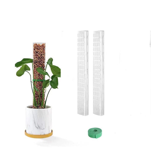 2 pcs Climbing Plant Moss Stakes with Garden Tie, 10 Pack, Plastic V1188-MS-325-1010