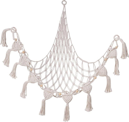 1 Pack Toy Storage Hammock and Organizer Net for Soft Toys, White V1188-MS-325-1018