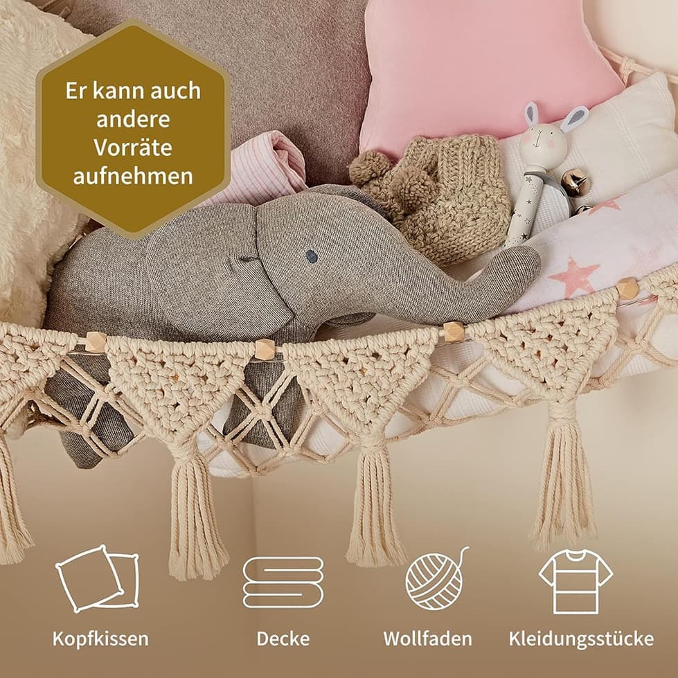 1 Pack Toy Storage Hammock and Organizer Net for Soft Toys, White V1188-MS-325-1018