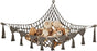 1 Pack Toy Storage Hammock and Net Hanging Organizer for Soft Toys, Dark Gray V1188-MS-325-1019