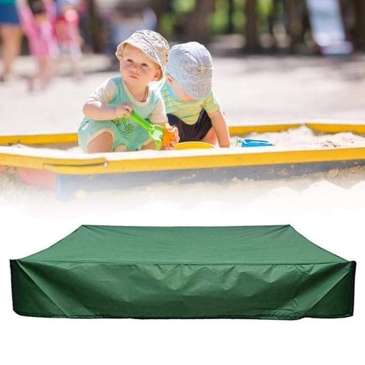 Waterproof Sandbox Cover 120x120cm, Green, UV Protection Dustproof Oxford Fabric with Drawstring, Portable V1188-MS-325-1024