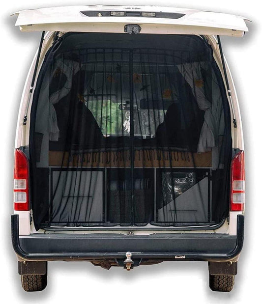 Universal Mosquito Net for Car Tailgate with Magnetic Attachment, Mosquito and Sun Protection, Compatible V1188-MS-325-1030