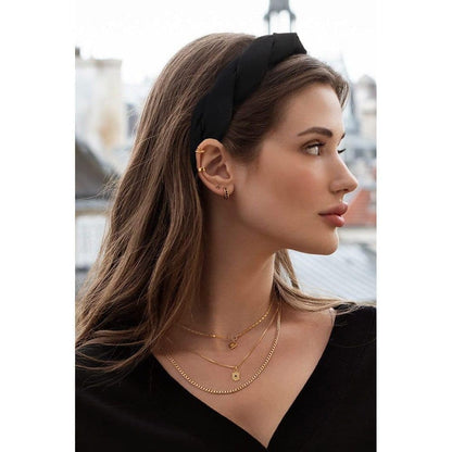 4-Pack Braided Headbands for Women, Wide Tiaras V1188-MS-325-1053