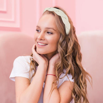 4-Pack Braided Headbands for Women, Wide Tiaras V1188-MS-325-1053