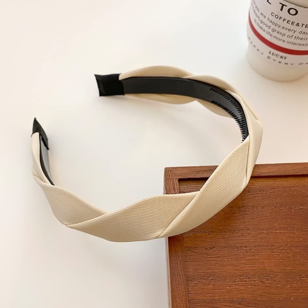 4-Pack Braided Headbands for Women, Wide Tiaras V1188-MS-325-1053