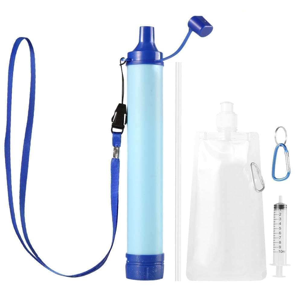 Portable Water Filter with Carbon Filter for Emergency Camping Hiking V1188-MS-325-1054