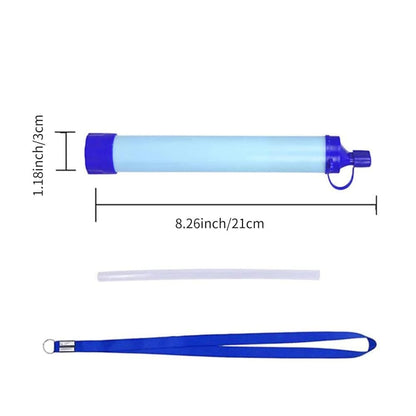 Portable Water Filter with Carbon Filter for Emergency Camping Hiking V1188-MS-325-1054
