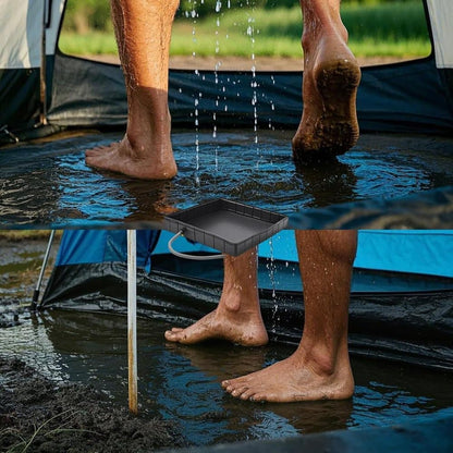 Portable Folding Camping Shower Base for Outdoor Shower Tent, RV, Pet Bath, Compatible with Most Brands V1188-MS-325-1057