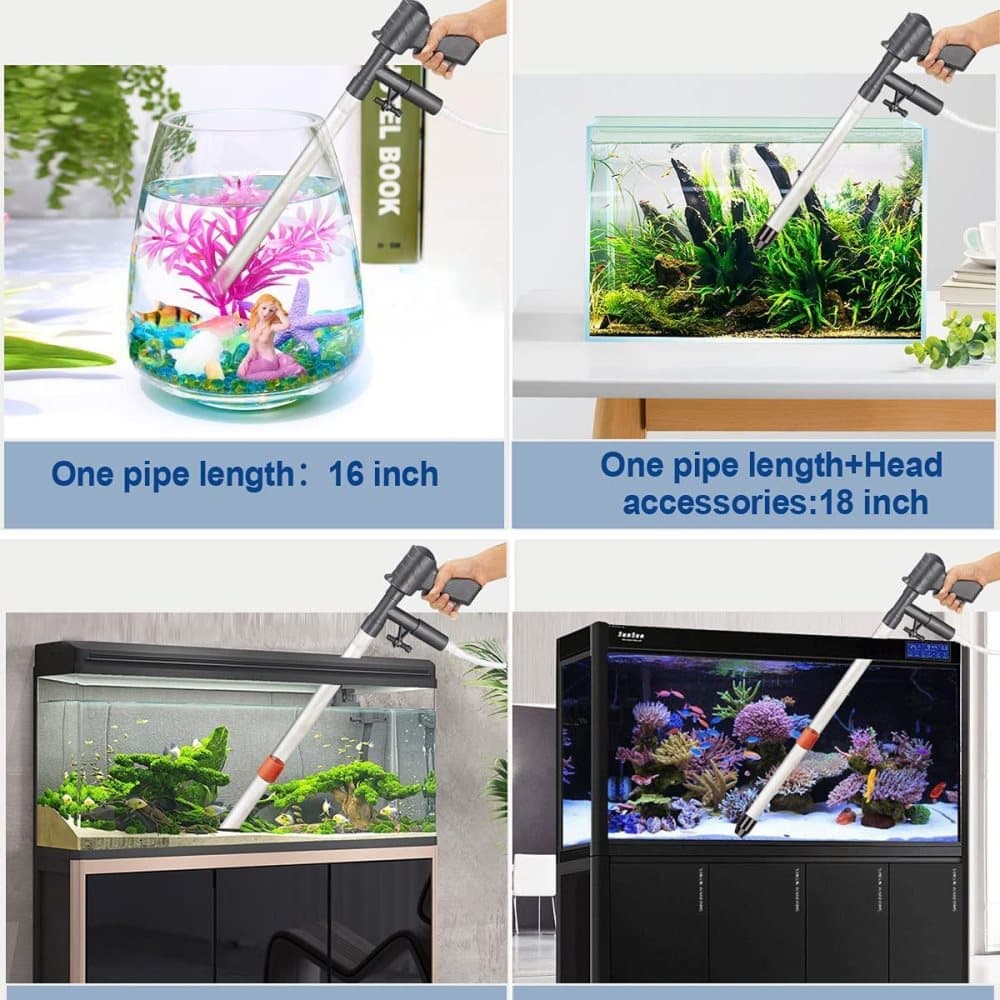 Aquarium Bottom Cleaner Set for Fish Tank, Effective Sand Cleaner, Compatible with Aquariums V1188-MS-325-1058