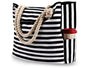 Large Waterproof Beach Bag for Women, Black, Spacious Picnic Shopper Tote, Extra Large V1188-MS-325-1059