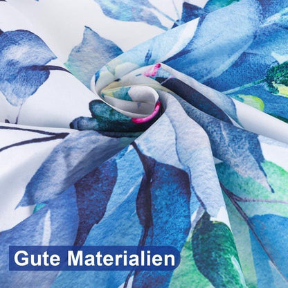 Waterproof Mold Resistant Shower Curtain Eucalyptus Blue Green, 180x180 cm V1188-MS-325-1065