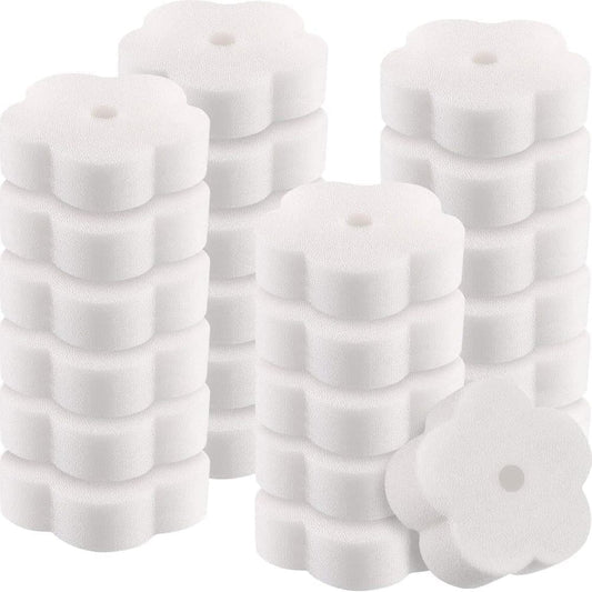 50-Pack Oil Absorbing Sponges for Pool, Flower Shaped, Effective Oil and Dirt Removal V1188-MS-325-1066