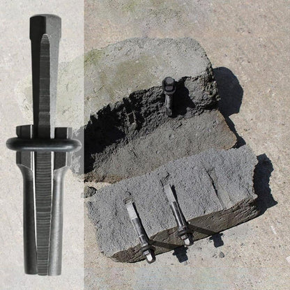 5-Pack 16mm Cracking Wedges, Durable Rock Cutting Tool for Stone Cracking, 16mm V1188-MS-325-1067