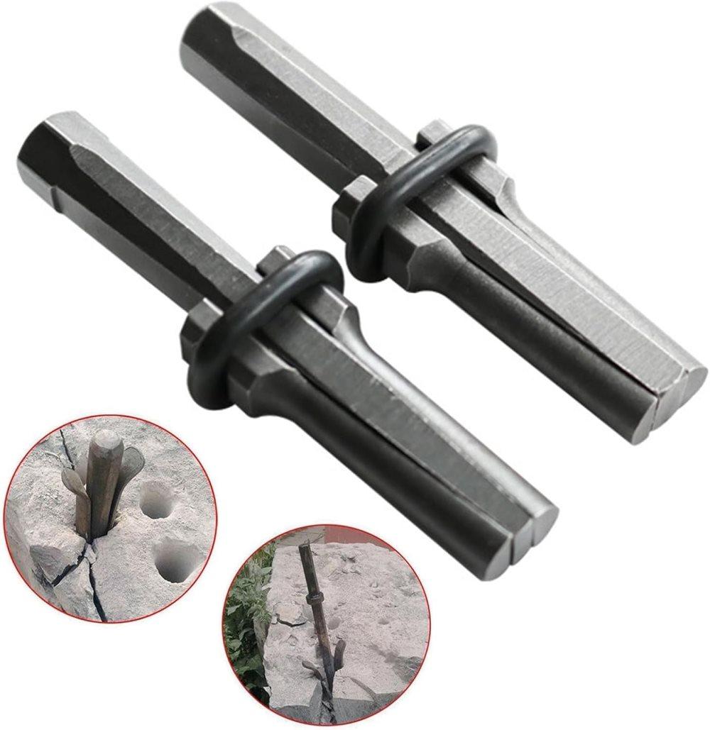5-Pack 16mm Cracking Wedges, Durable Rock Cutting Tool for Stone Cracking, 16mm V1188-MS-325-1067