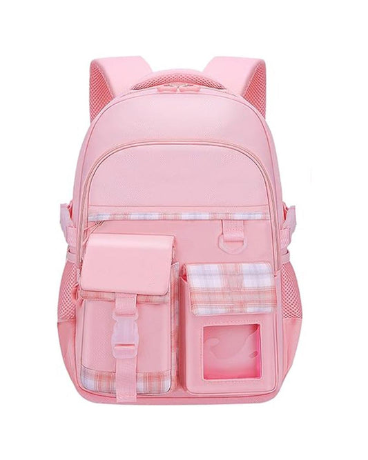 1PCS Cute Kawaii Girls School Backpack with Compartments, 15.6 Inch, Pink for Elementary School Kids & V1188-MS-325-1091