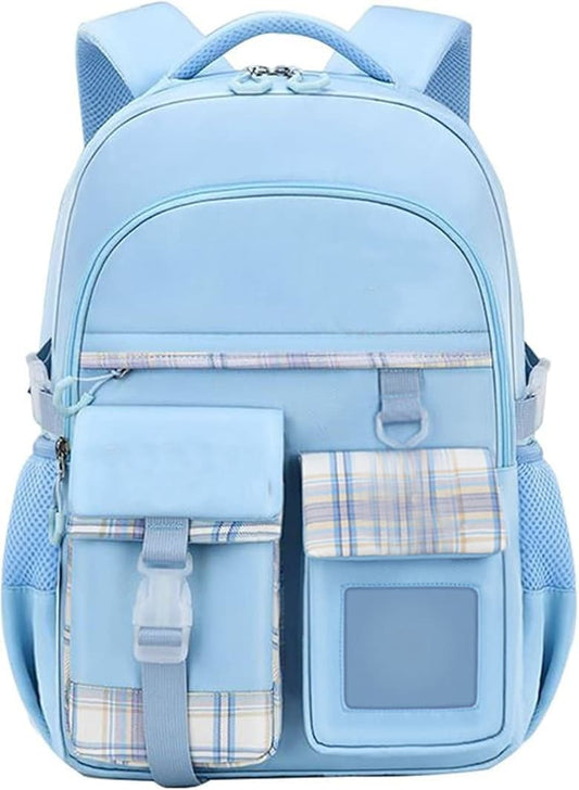 15.6 Inch Cute Kawaii Kids Backpack for Girls with Compartments, Blue, Elementary School & Teenage Girls V1188-MS-325-1092