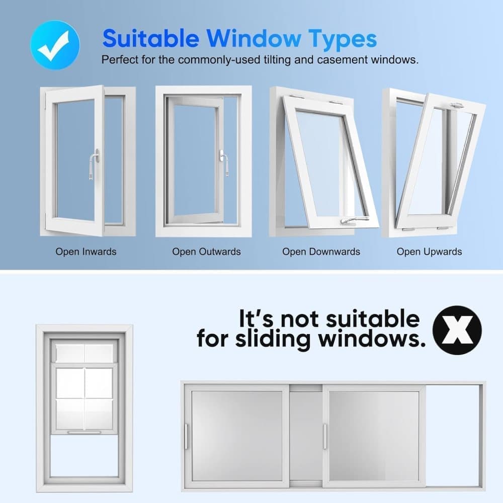 Water Repellent Window Sealing Cloth 400x37cm, Compatible with Portable Air Conditioners V1188-MS-325-1096
