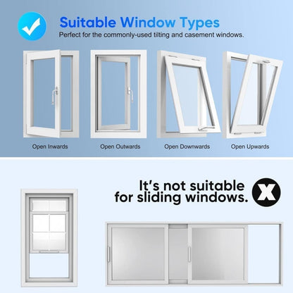 Water Repellent Window Sealing Cloth 300x32cm for Portable Air Conditioners, Compatible with Mobile AC V1188-MS-325-1097