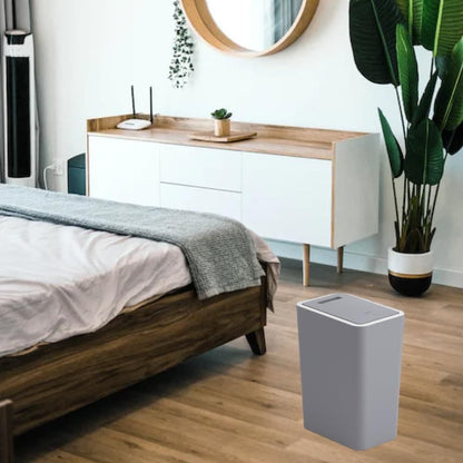 12L White Trash Can with Lid, Durable Corrosion-Resistant Odor-Proof Leak-Proof for Kitchen Bathroom Living V1188-MS-325-1108